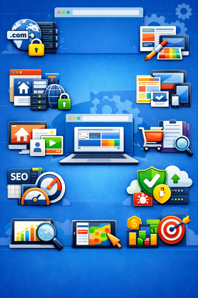 Website creation vis